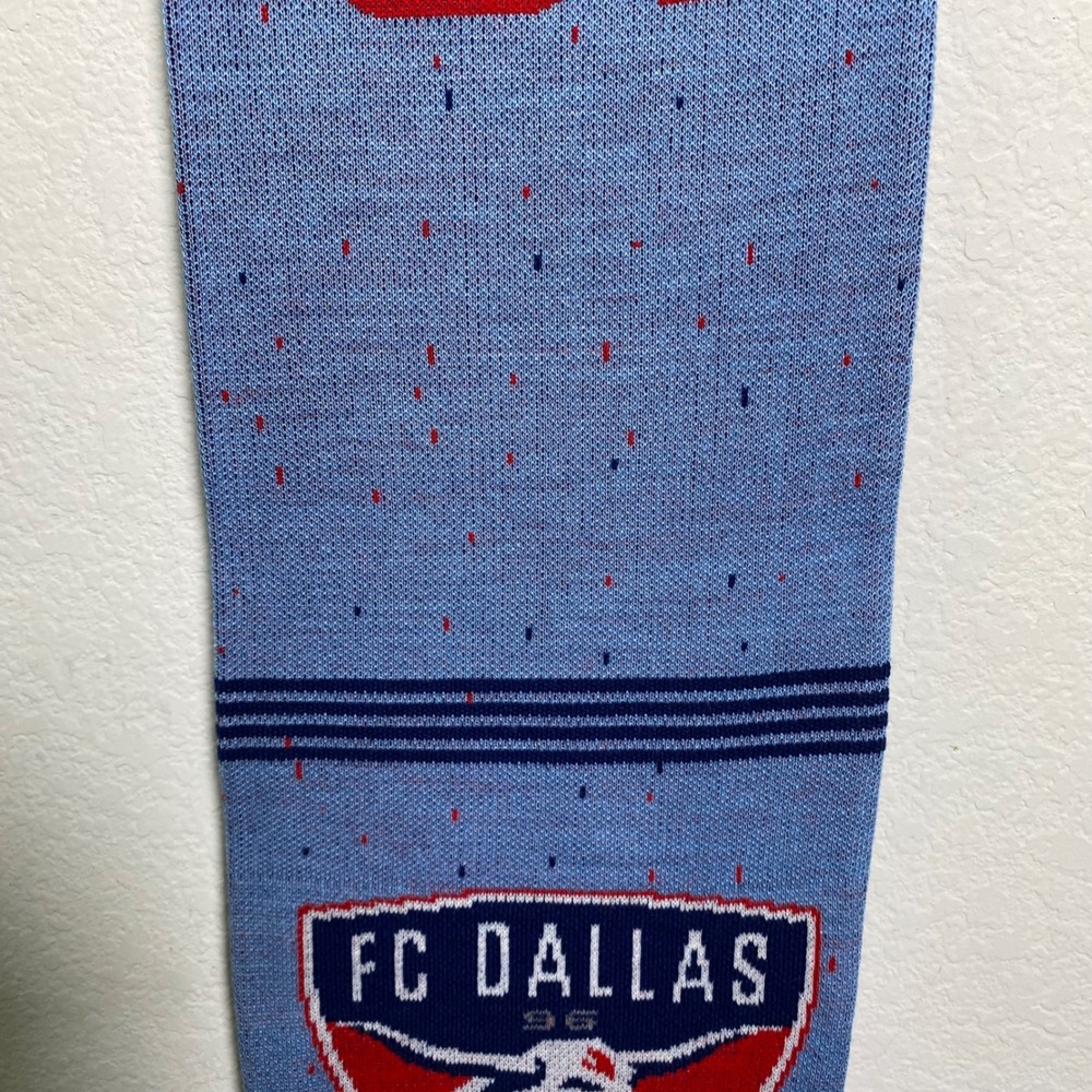 FC Dallas 96 Soccer Scarf Ruffneck LH Flag Texas MLS Football Blue Red Fan Gear - Picture 6 of 9